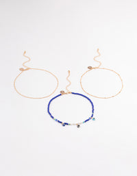 Gold Evil Eye Multi-Row Choker - link has visual effect only