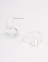 Acrylic Chubby Mini Hoop Earrings - link has visual effect only