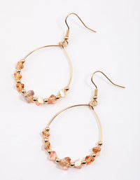 Yellow Pear Diamante Shard Drop Earrings - link has visual effect only