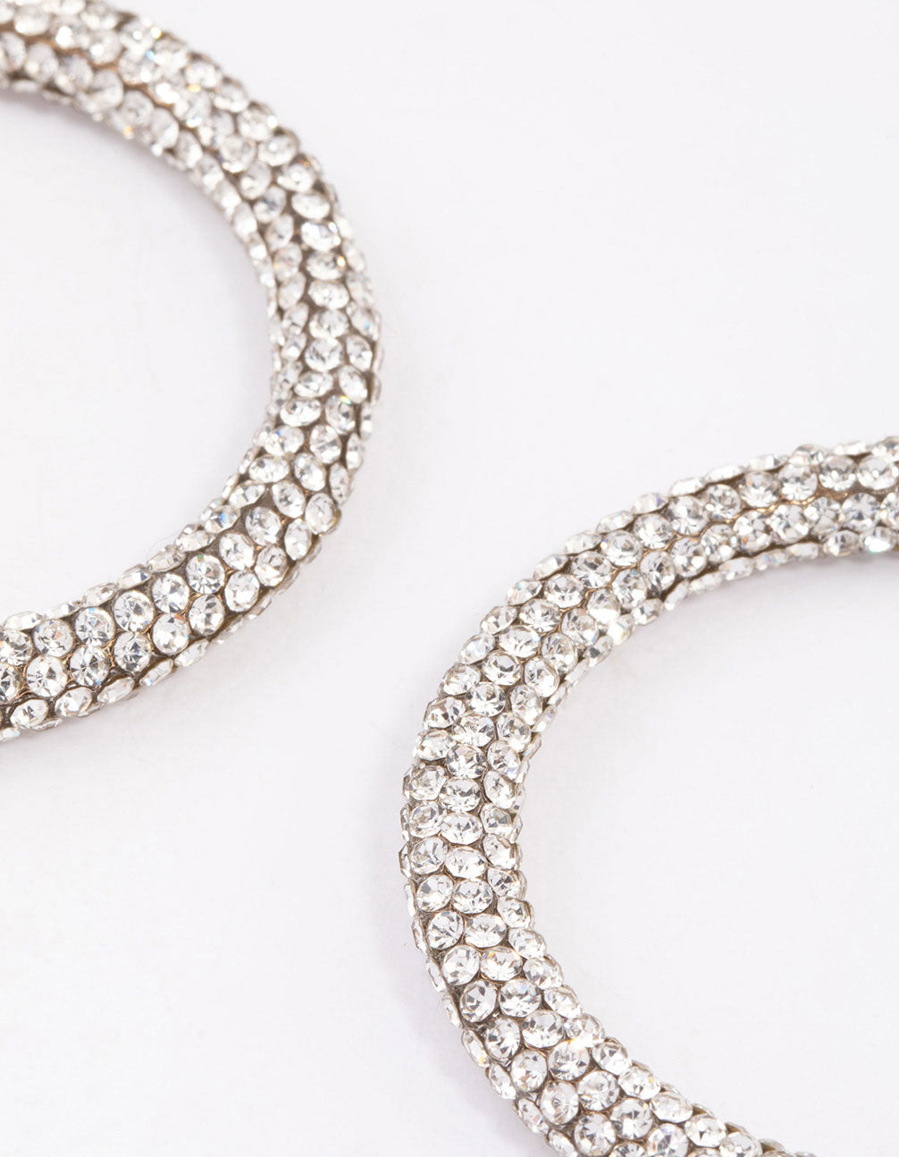 Gold Crust Hoop Earrings 40mm