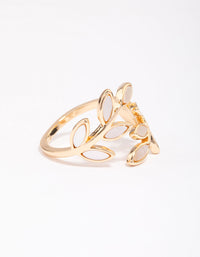 Gold Cats Eye Laurel Ring - link has visual effect only
