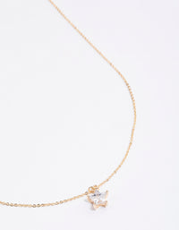 Gold Diamante Mini Star Necklace - link has visual effect only
