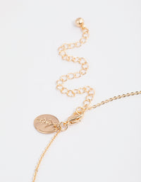 Gold Diamante Mini Star Necklace - link has visual effect only