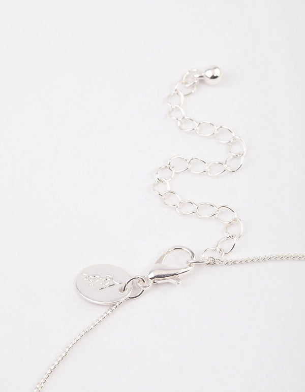 Silver Puffy Heart Necklace & Polishing Set