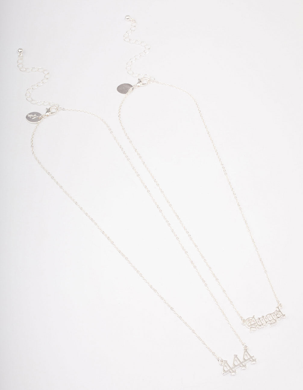 Silver Plated Angel Number '444' Necklace Pack