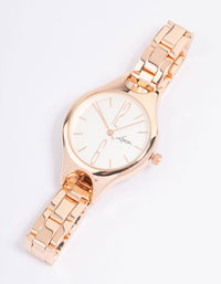 Rose Gold Slim Arched Watch - link has visual effect only