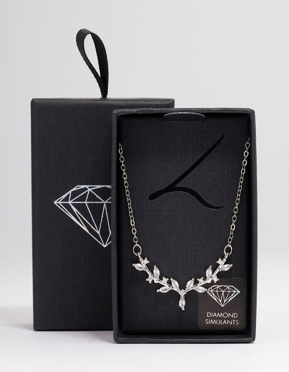 Silver Dainty Leafy Vine Necklace
