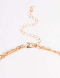 Gold Mixed Chain & Cup Chain Long Necklace - link has visual effect only