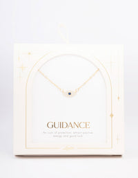 Gold Plated Cubic Zirconia Mini Evil Eye Pendant Necklace - link has visual effect only