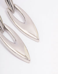 Silver Fine Pointed Drop Earrings - link has visual effect only