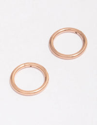 Rose Gold Plated Fine Sleeper Earrings 8mm - link has visual effect only