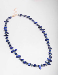 Blue Beaded Necklace - link has visual effect only