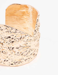 Gold Textured Multi Wrist Cuff - link has visual effect only