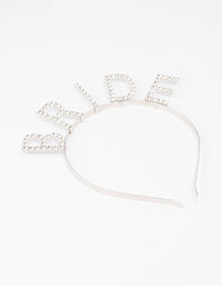 Silver Diamante Bride Headband - link has visual effect only