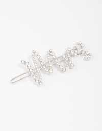 Silver Diamante Mrs Hair Clip - link has visual effect only