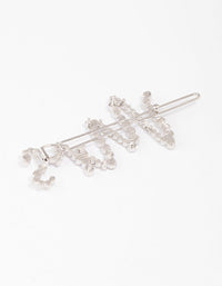 Silver Diamante Mrs Hair Clip - link has visual effect only