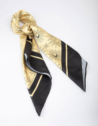 Black & Gold Fabric Celestial Sun Scarf - link has visual effect only