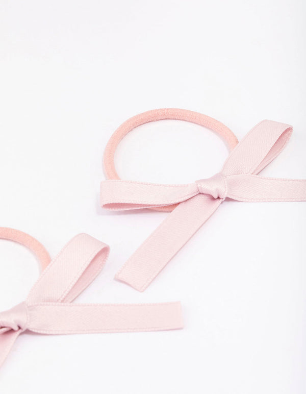 Pink Mini Bow Hair Tie Pack