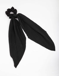Black Fabric Plisse Scarf - link has visual effect only