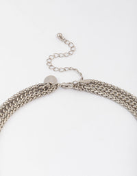 Silver Chain Set Heart Pendant Necklace - link has visual effect only