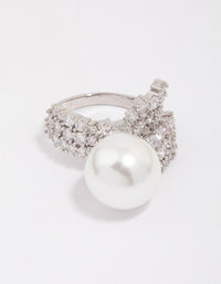 Silver Cubic Zirconia Trail Wrapped Ring - link has visual effect only