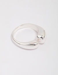 Silver Plated Open Band Ring - link has visual effect only