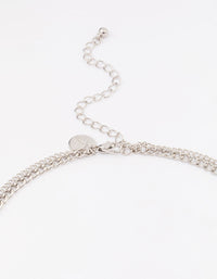 Silver Layered Circle Necklace - link has visual effect only