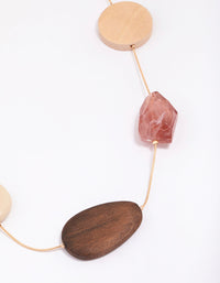 Gold Large Round Circle Chain Necklace - link has visual effect only