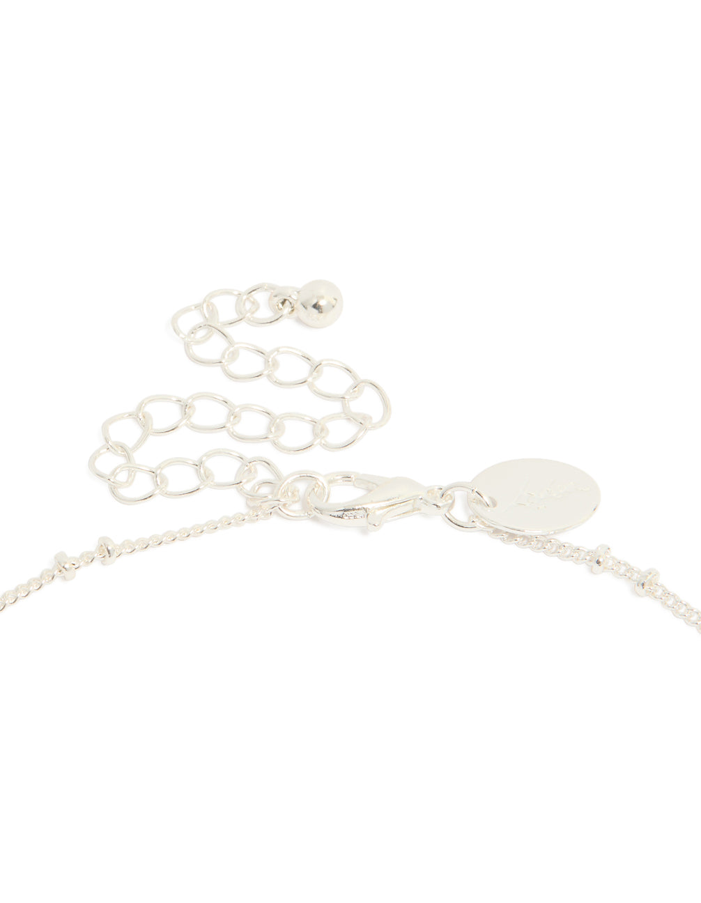 Silver Ball Chain Pearl Pendant Necklace