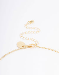 Gold Plated Ornate Cross Pendant Necklace - link has visual effect only