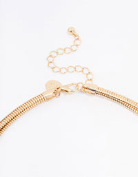 Gold Snake Chain Duo Layered Necklace - link has visual effect only