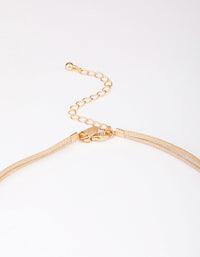 Gold Raffia Round Necklace & Earrings Set - link has visual effect only