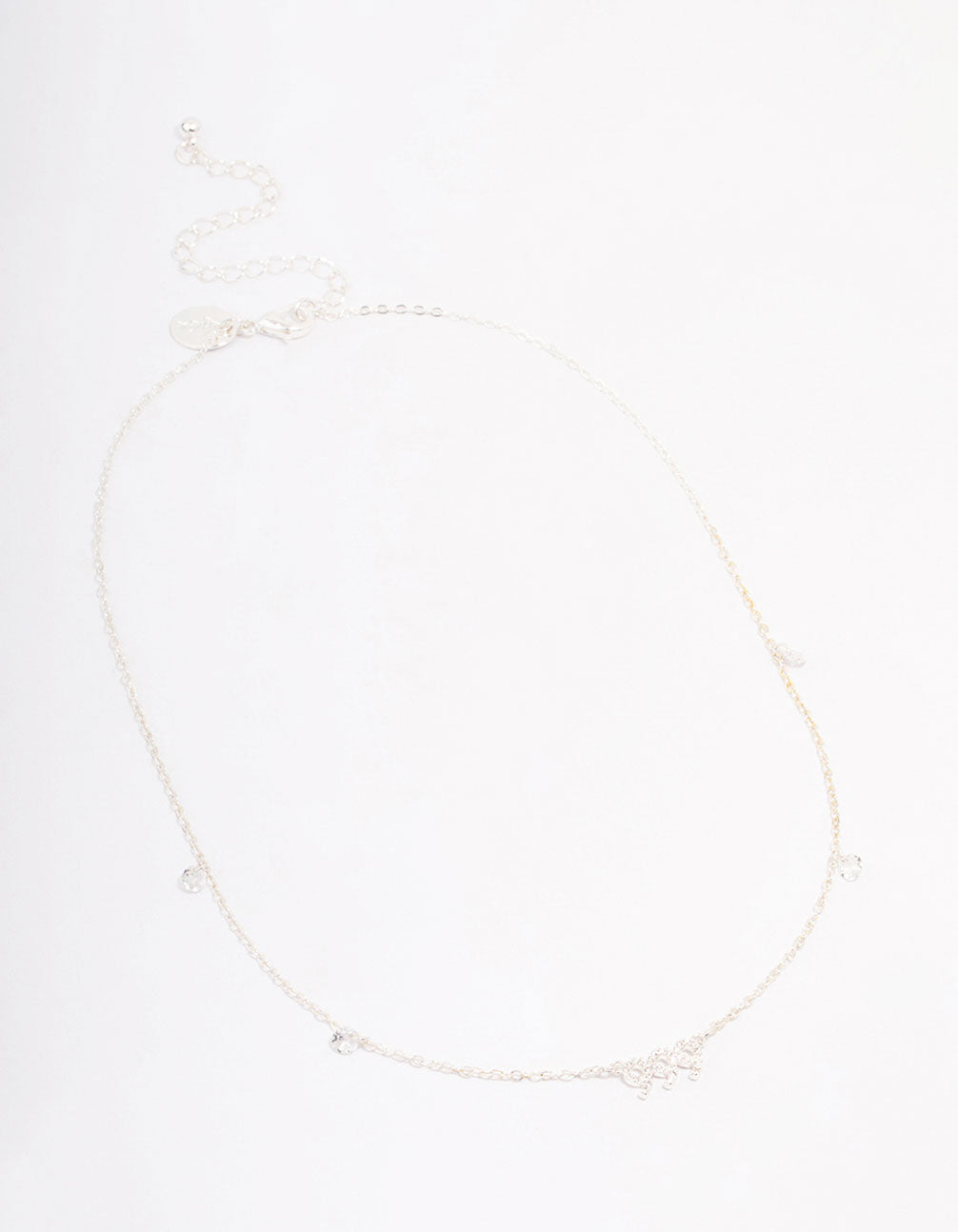 Silver Plated 999 Angel Number Cubic Zirconia Chain Necklace