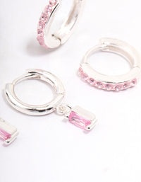 Silver Plated Barbie Baguette Earring 6-Pack - link has visual effect only