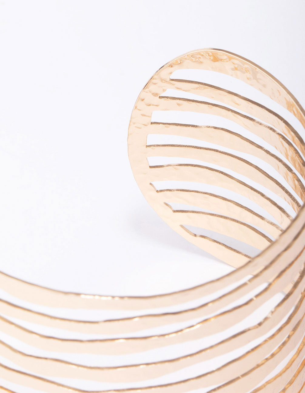 Gold Organic Bar Wrist Cuff