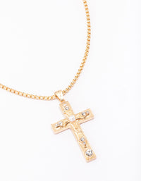 Gold Cross Pendant Necklace - link has visual effect only