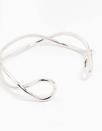 Silver Interwoven Wrist Cuff - link has visual effect only