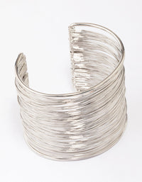 Silver Silver Layered Wrist Cuff - link has visual effect only