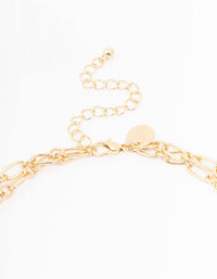 Gold & Red Genuine Shell Circular Layered Disc Necklace - link has visual effect only