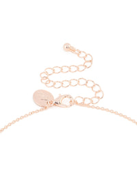 Rose Gold Bow Diamante Jewellery Set - link has visual effect only