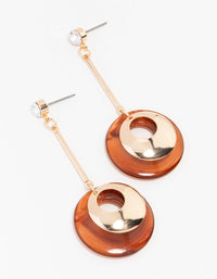 Gold Marble Doughnut Drop Earrings - link has visual effect only