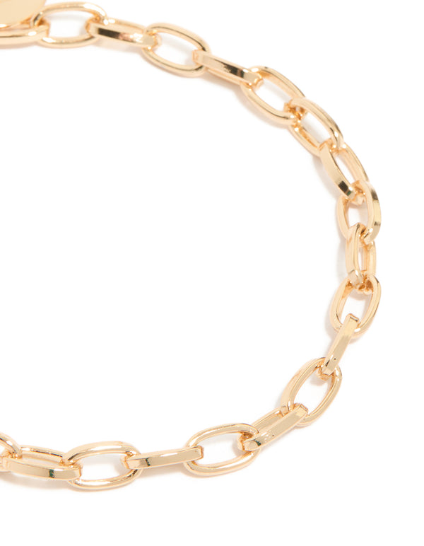 Gold Chain Link & Pearl Bracelets 2-Pack