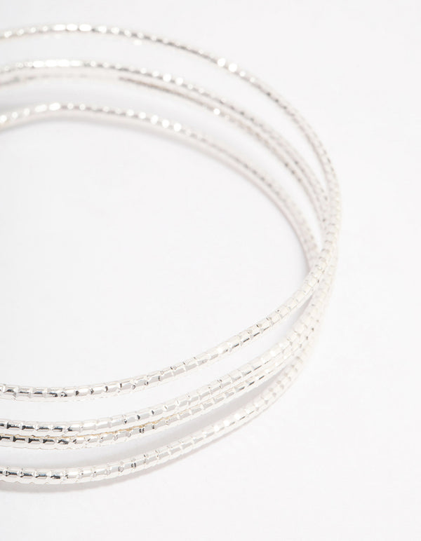 Silver Triple Open Wrist Cuff