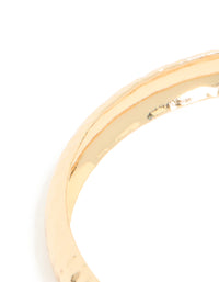 Gold Thin Hammered Bangle - link has visual effect only