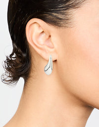 Waterproof Stainless Steel Skinny Bubble Drop Earrings - link has visual effect only