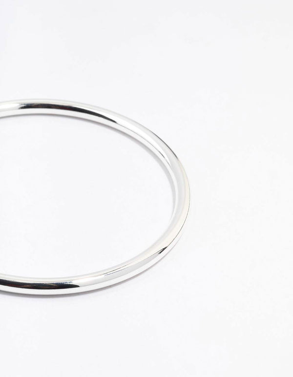 Silver Plated Round Core Bangle