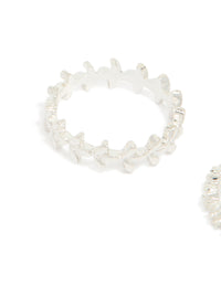 Silver Flower Vine Rings 3-Pack - link has visual effect only