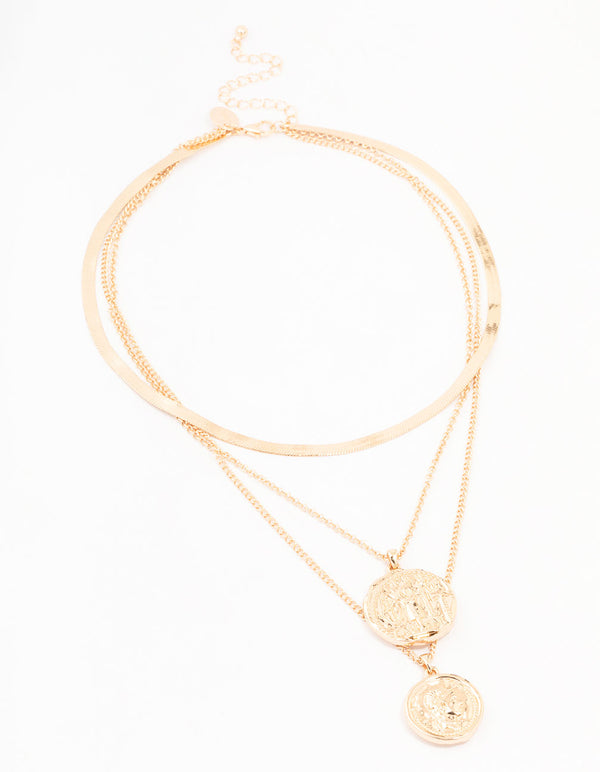 Gold Layered Coin Necklace