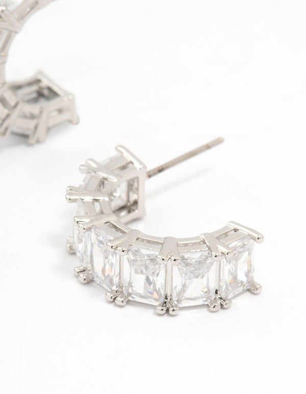Silver Cubic Zirconia Hoop & Earrings Multipack