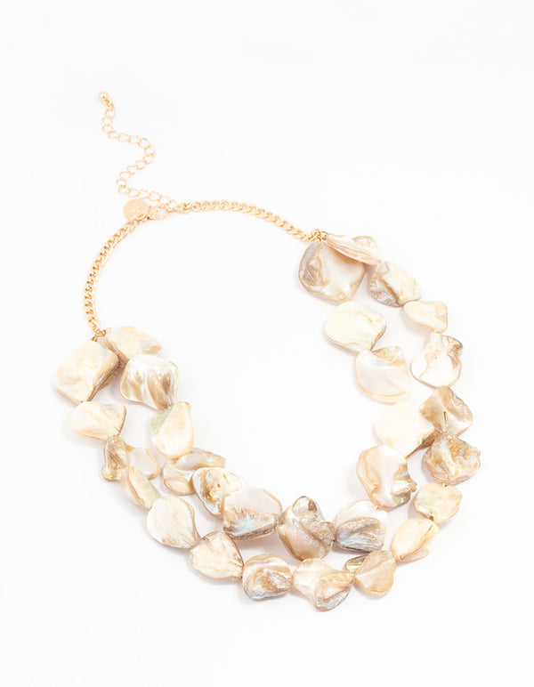 Genuine Shell Layered Necklace